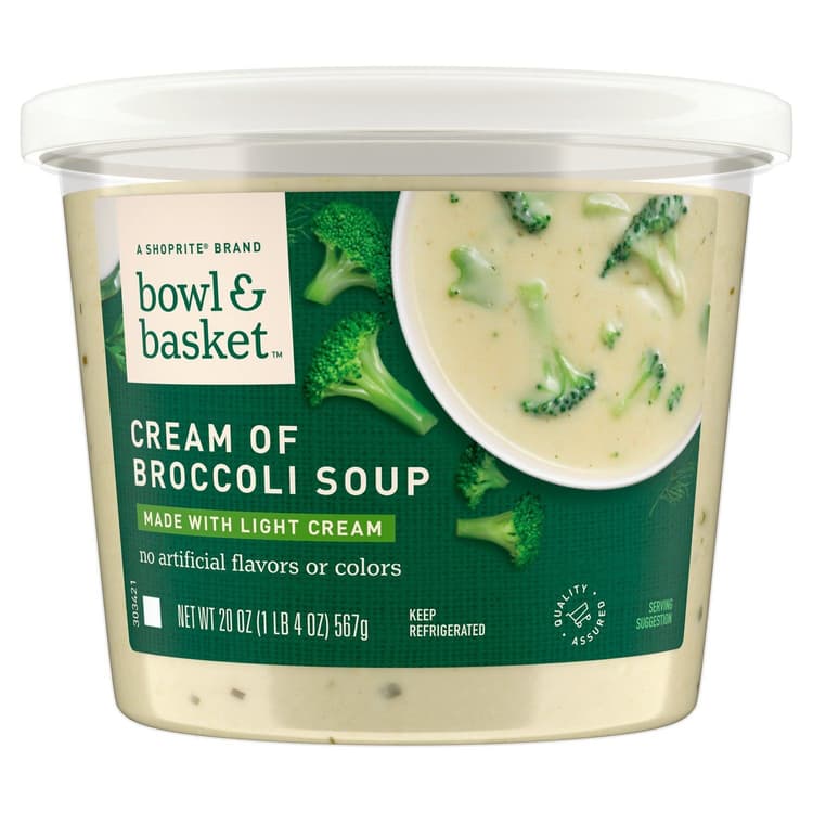 Bowl & Basket Cream Of Broccoli Soup With Cheese