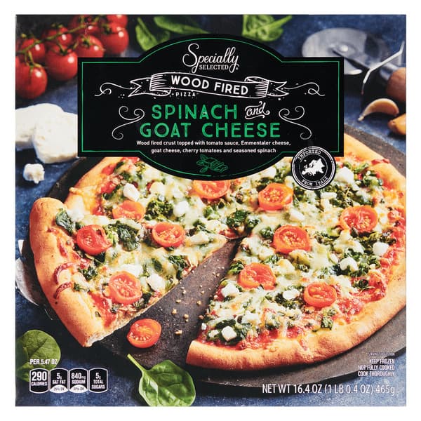 Specially Selected Stone Baked Pizza Spinach And Goat Cheese