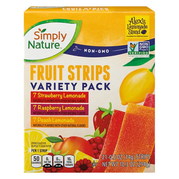 Simply Nature Fruit Strips Variety