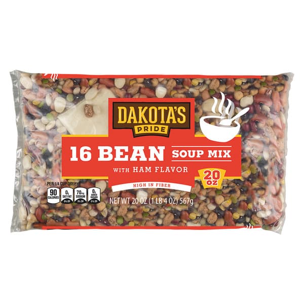 Dakota'S Pride 16 Bean Soup Mix With Ham Flavor