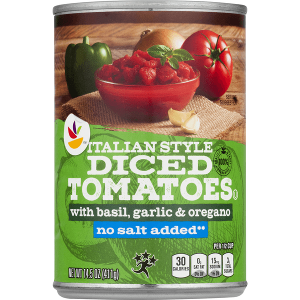 Stop & Shop Tomatoes Diced Italian Style No Salt Added