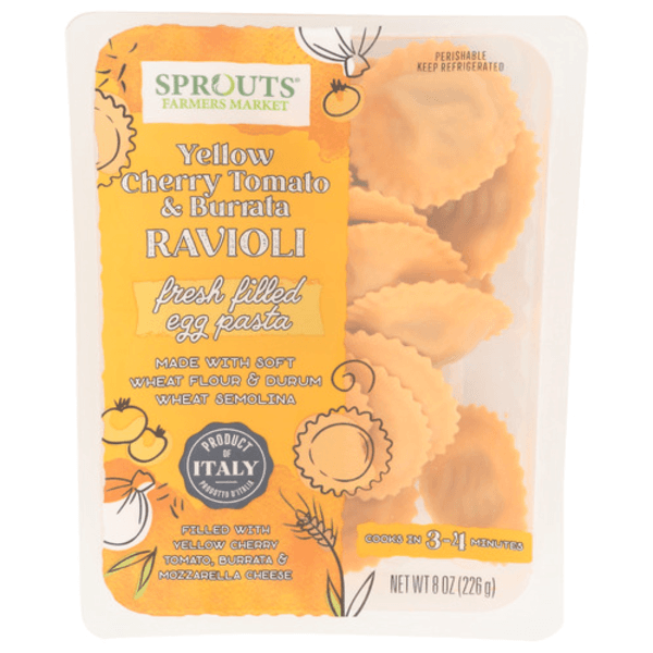 Sprouts Farmers Market Yellow Cherry Tomato & Burrata Ravioli