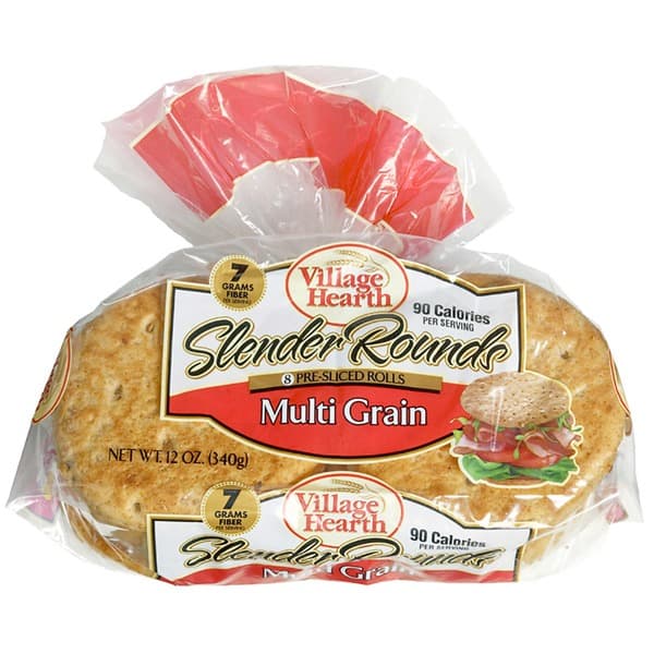 Village Hearth Rolls Slender Round Multigrain