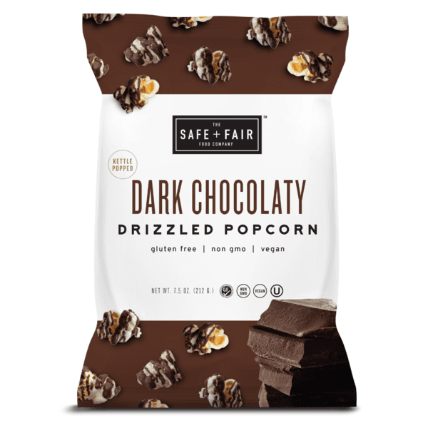 The Safe + Fair Food Company Dark Chocolaty Drizzled Popcorn