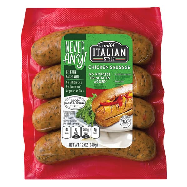 Never Any! Mild Italian Style Chicken Sausage