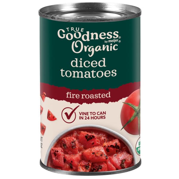 True Goodness Organic Fire Roasted Diced Tomatoes