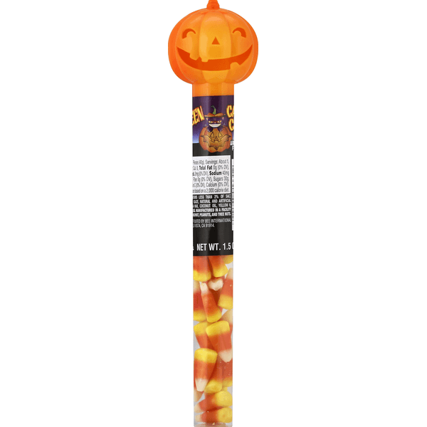 Pumpkin Tubes With Candy Corn