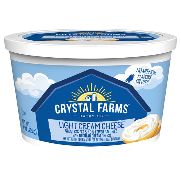Crystal Farms Wisconsin Lite Cream Cheese Spread