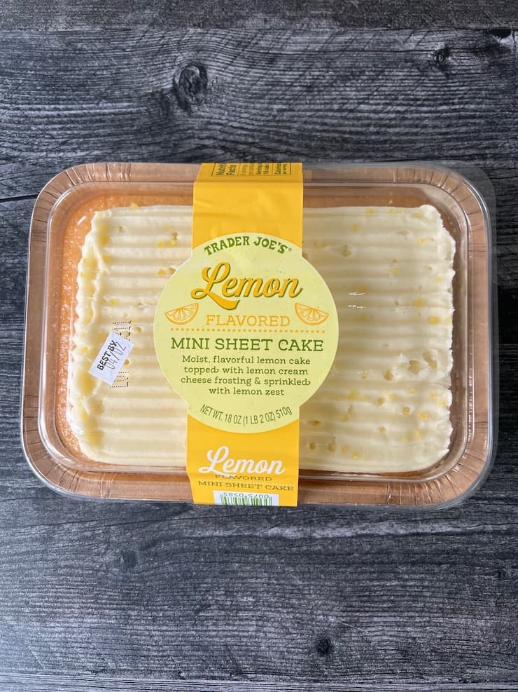 Trader Joe'S Lemon Flavored Mini Sheet Cake