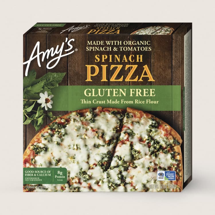 Amys Pizza Rice Crust Spinach