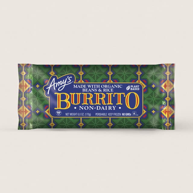 Is it Dairy Free? Amy's Kitchen Non-dairy Bean & Rice Burrito