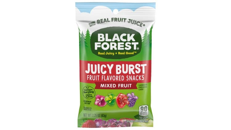 Black Forest Juicy Burst Fruit Snacks Mixed Fruit