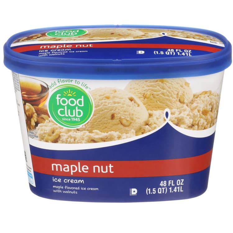 Food Club Maple Nut Ice Cream