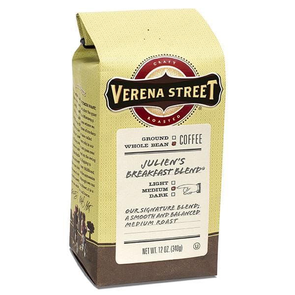 Verena Street Breakfast Blend Whole Bean Coffee