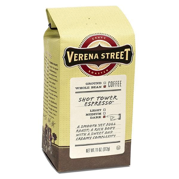 Verena Street Shot Tower Espresso Whole Bean Coffee