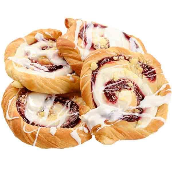 Bakery Fresh Strawberry Cream Cheese Danish Snails