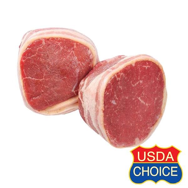 Usda Choice Bacon Wrapped Filet Mignon
