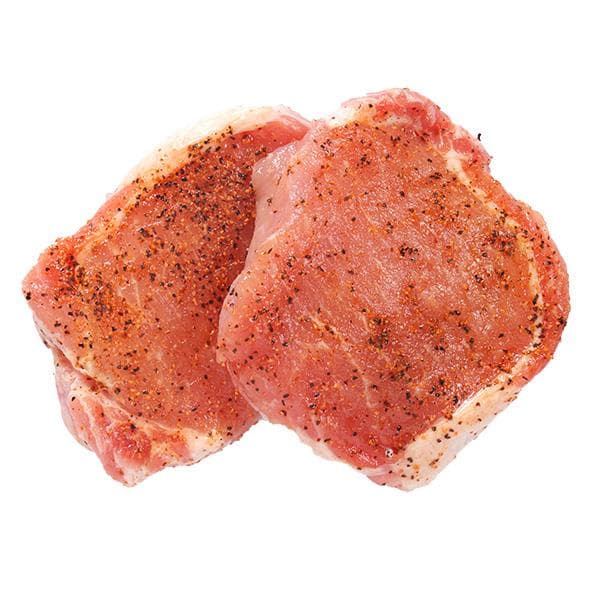 Seasoned Boneless Pork Ribeye Chops