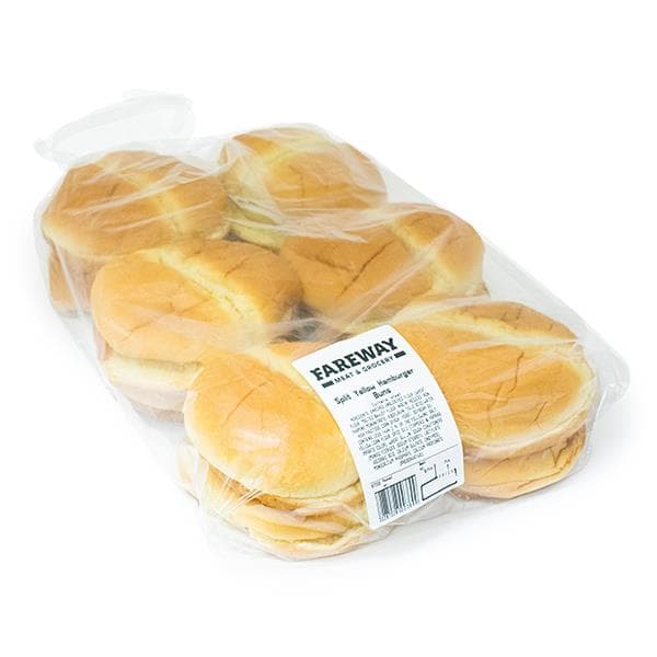 Fareway Split Yellow Plain Hamburger Buns