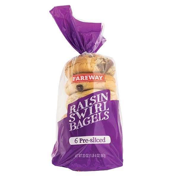 Fareway Raisin Swirl Bagels