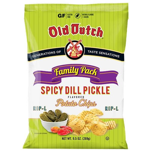 Old Dutch Potato Chips, Spicy Dill Pickle, Family