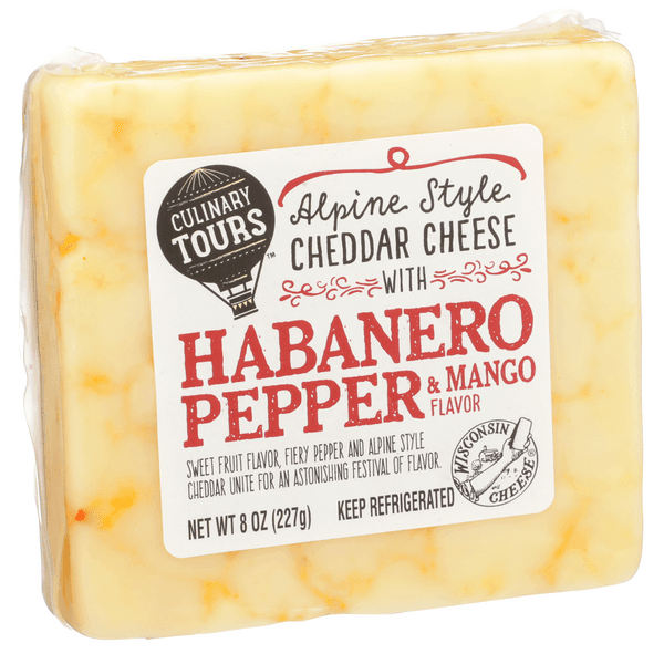 Culinary Tours Cheddar Cheese With Habanero Pepper & Mango