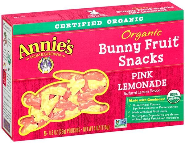 Annie'S Pink Lemonade Organic Bunny Fruit Snacks 5