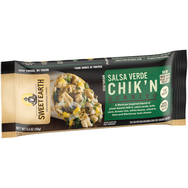 Sweet Earth Salsa Verde Chik'N Burrito