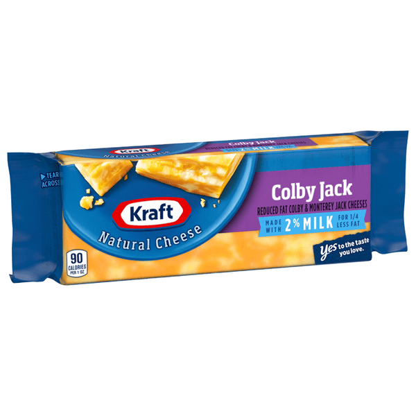 Kraft Colby & Monterey Jack Cheese Made With 2% Milk Brick