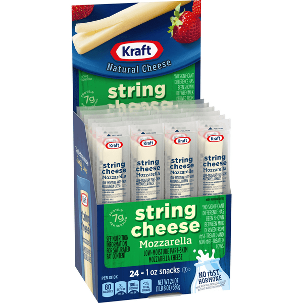Kraft Low-Moisture Part-Skim Mozzarella String Cheese