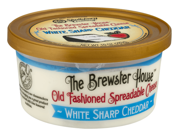 The Brewster House Old Fashioned Spreadable Cheese White Sharp Cheddar