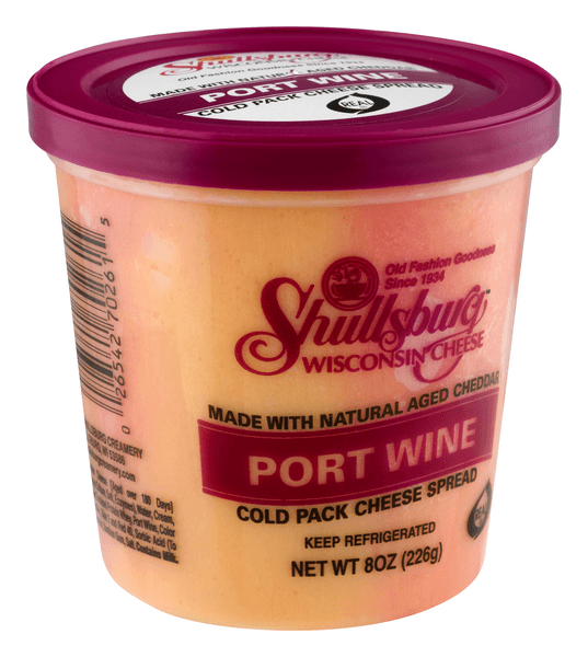 Shullsburg Wisconsin Cheese Cold Pack Cheese Spread Port Wine