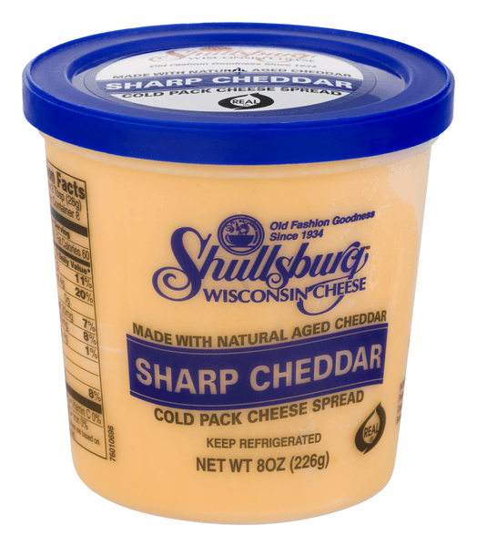 Shullsburg Wisconsin Cheese Cold Pack Cheese Spread Sharp Cheddar