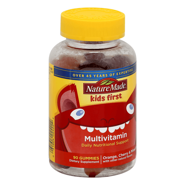 Nature Made Kids First Multivitamin Gummy, Orange, Cherry & Mixed Berry