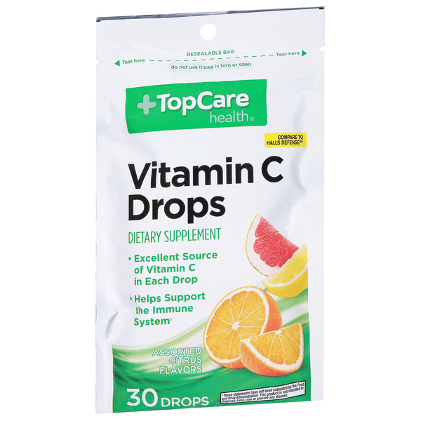 Topcare Vitamin C Drops Assorted Citrus Flavors