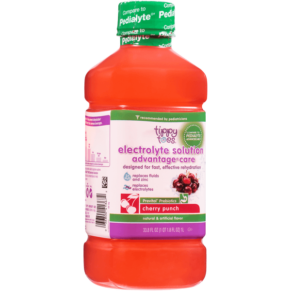 Tippy Toes Cherry Punch Pediatric Advantage Care Electrolyte