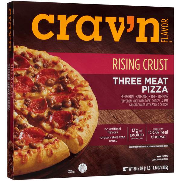 Crav'N Flavor Three Meat Rising Crust Pizza