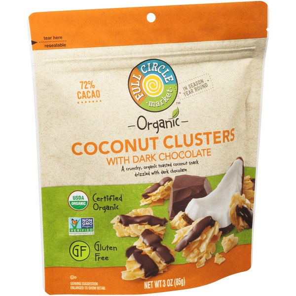 Full Circle Market Organic Coconut Clusters With Dark Chocolate