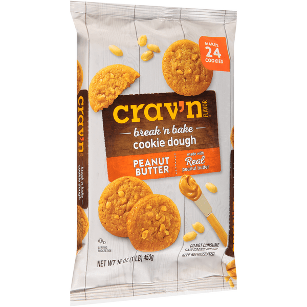 Crav'N Flavor Peanut Butter Break 'N Bake Cookie Dough