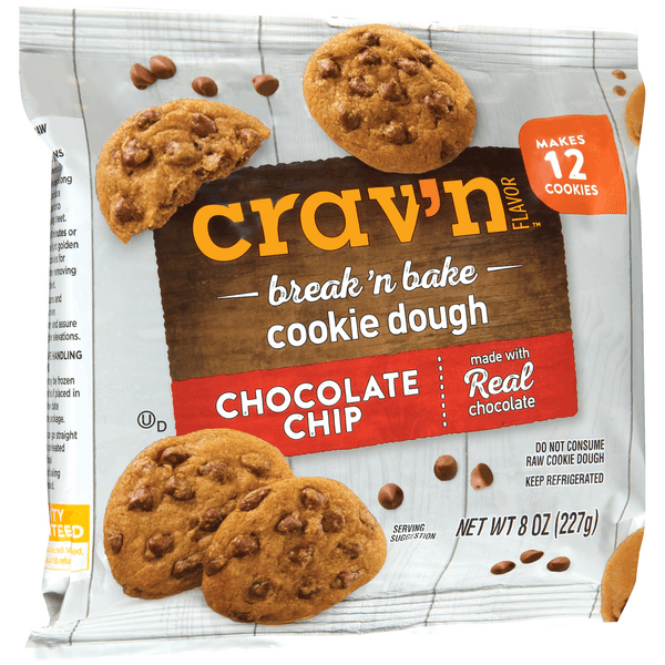 Crav'N Flavor Chocolate Chip Break 'N Bake Cookie Dough