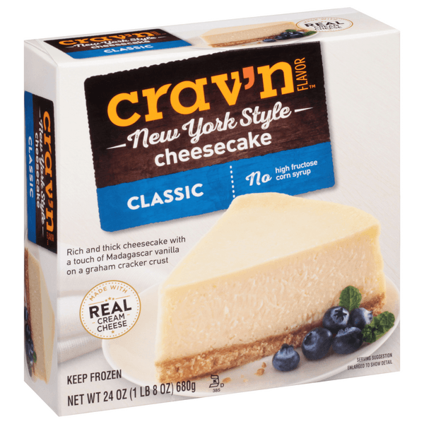 Crav'N Flavor Classic New York Style Cheesecake