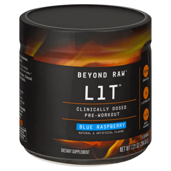 Gnc Lit Blue Raspberry Pre-Workout Powder