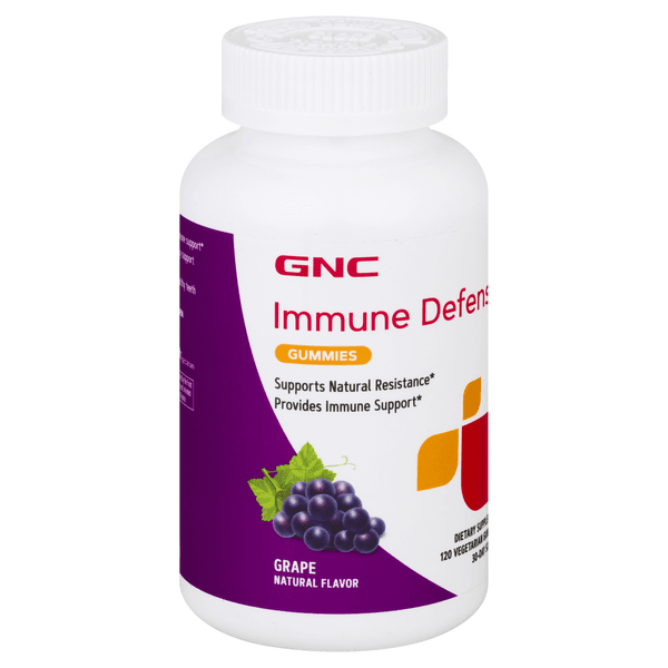 Gnc Immune Defense, Vegetarian Gummies, Grape