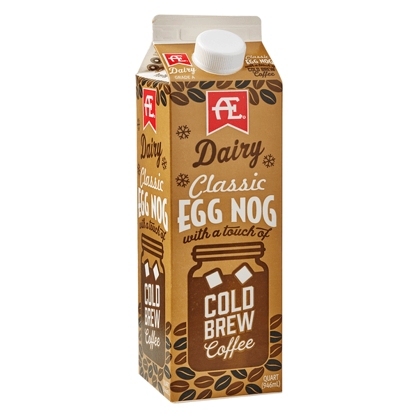 Ae Dairy Classic Egg Nog With A Touch Of Cold Brew Coffee