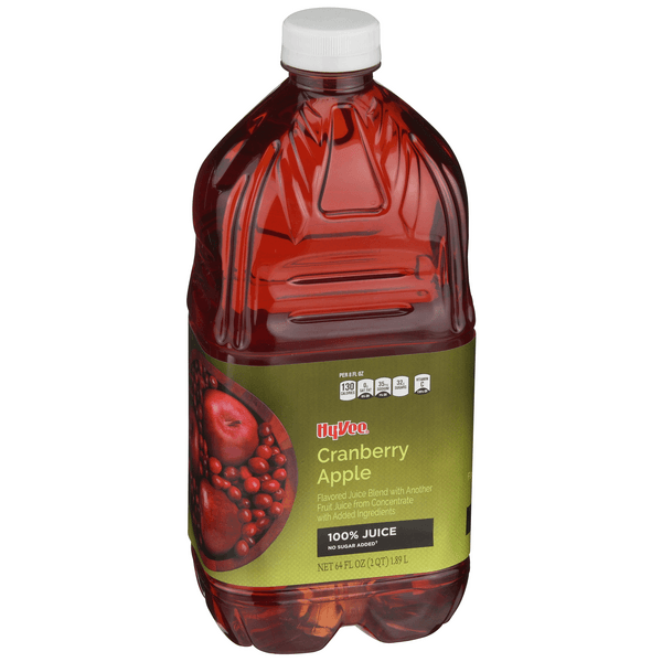 Hy-Vee 100% Cranberry Apple Juice
