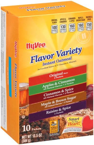 Hy-Vee Flavor Variety Instant Oatmeal