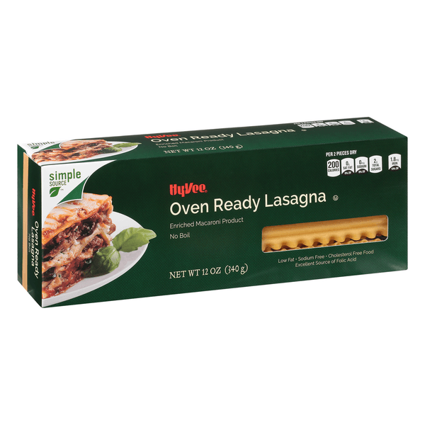 Hy-Vee Oven Ready No Boil Lasagna