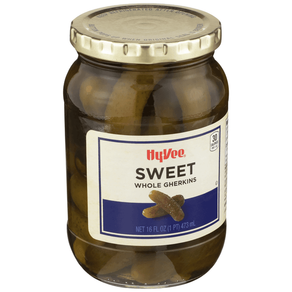 Hy-Vee Whole Sweet Gherkins Pickles