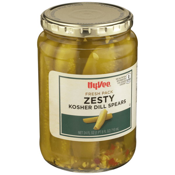 Hy-Vee Zesty Kosher Dill Pickle Spears