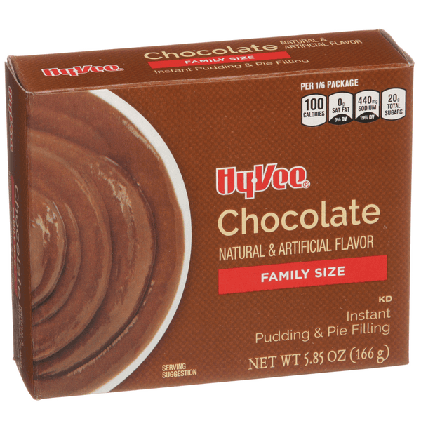 Hy-Vee Instant Chocolate Pudding & Pie Filling Family Size